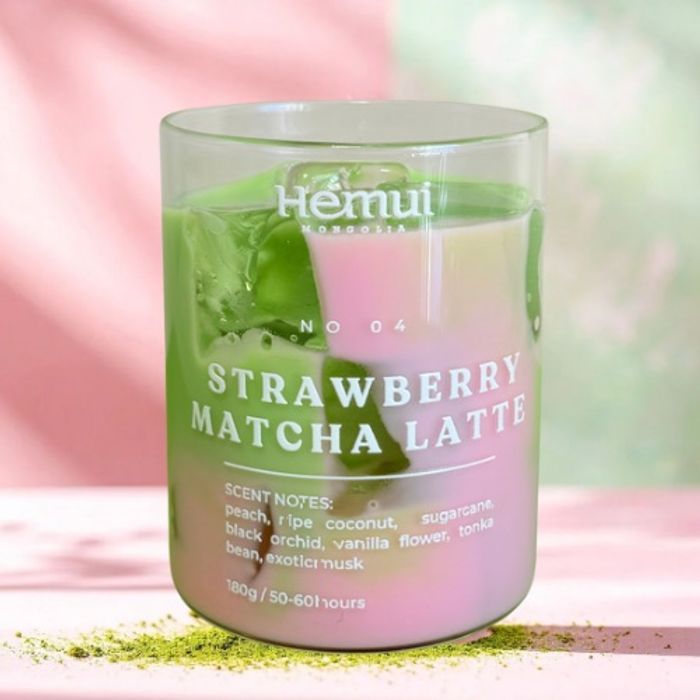 STRAWBERRY MATCHA LATTE