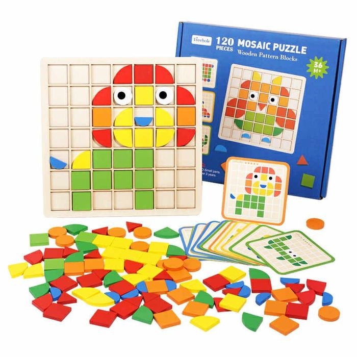 Wooden pattern blocks