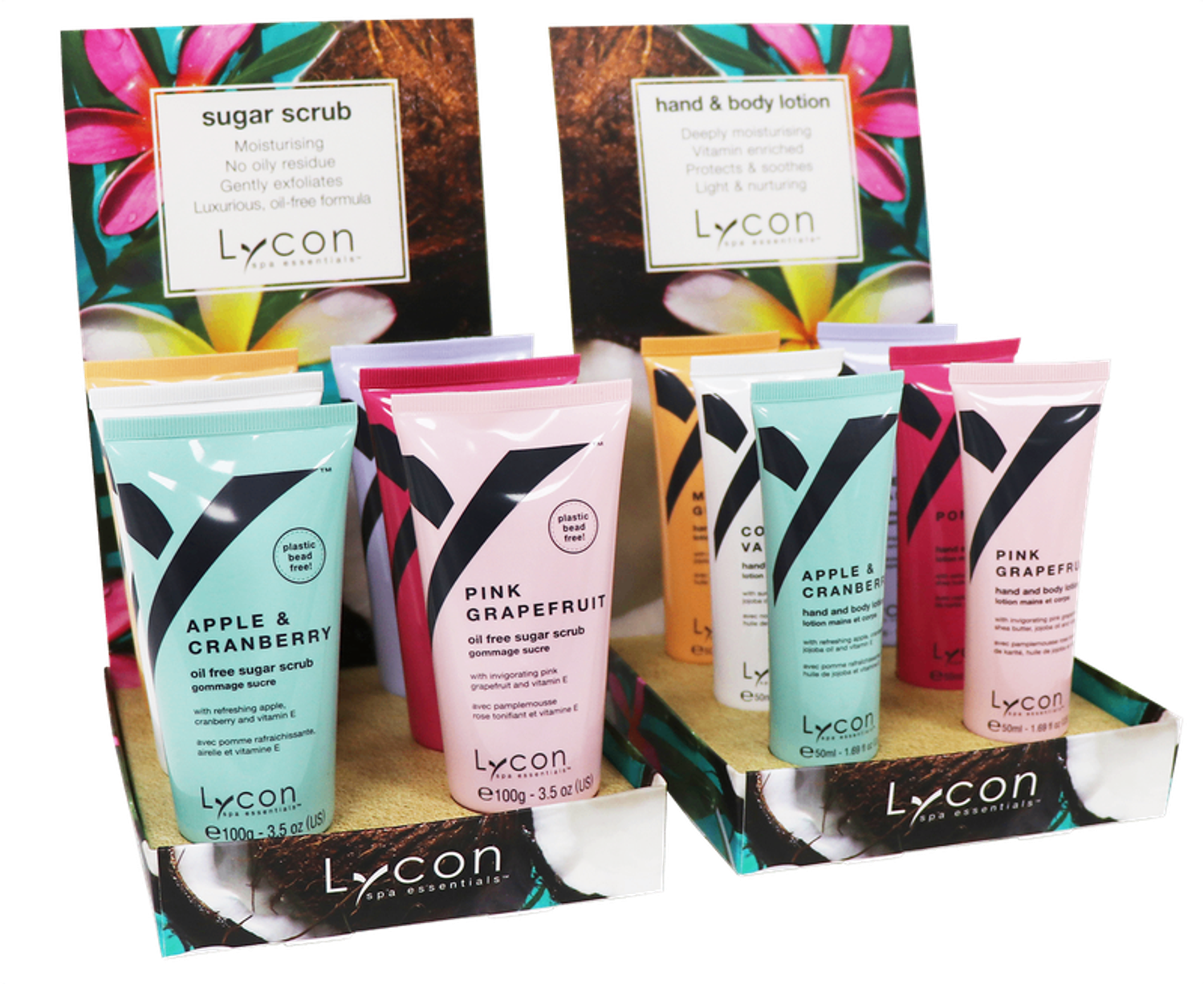 MINI HAND AND BODY LOTION DISPLAY BOX