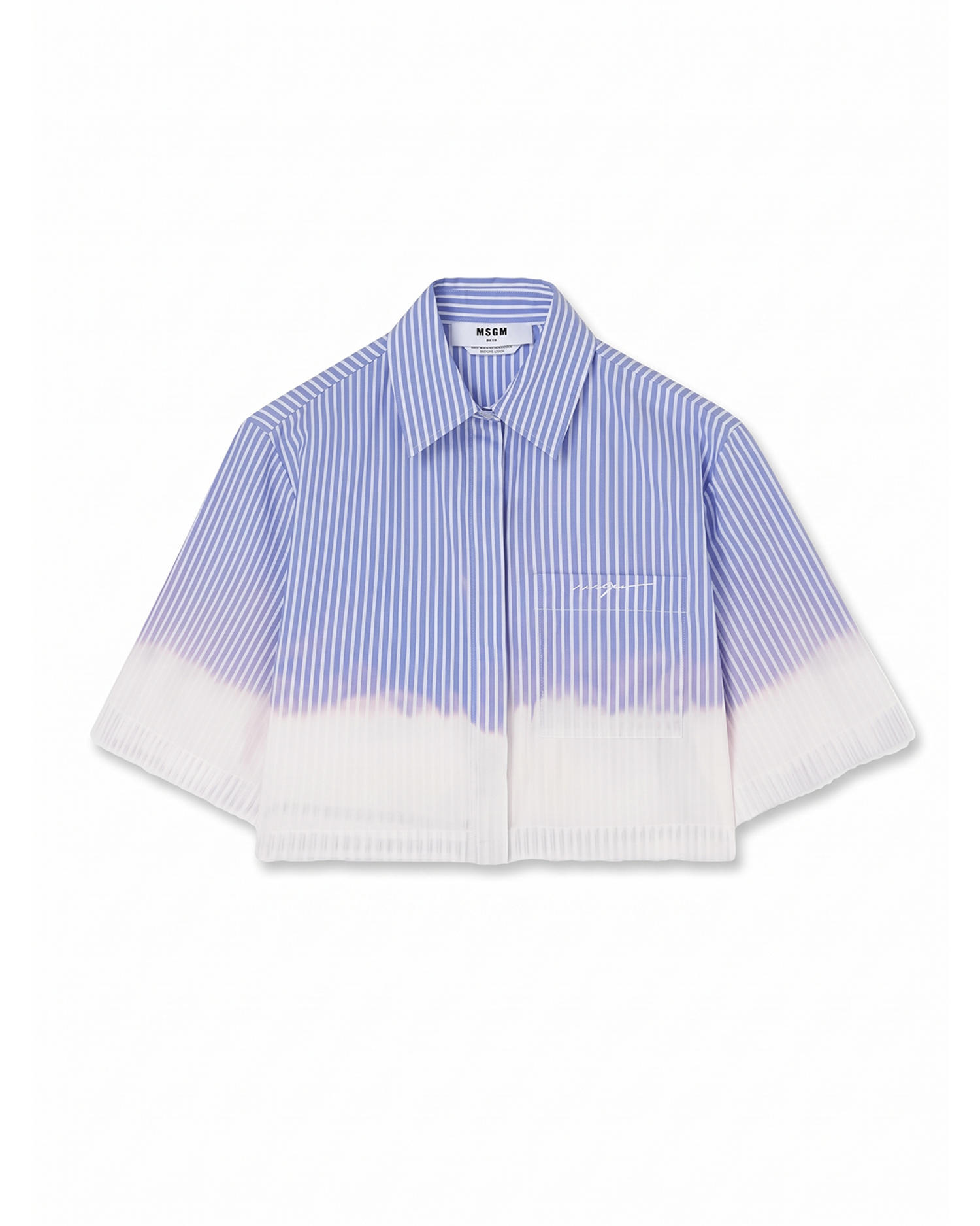 COTTON CROPPED SHIRT