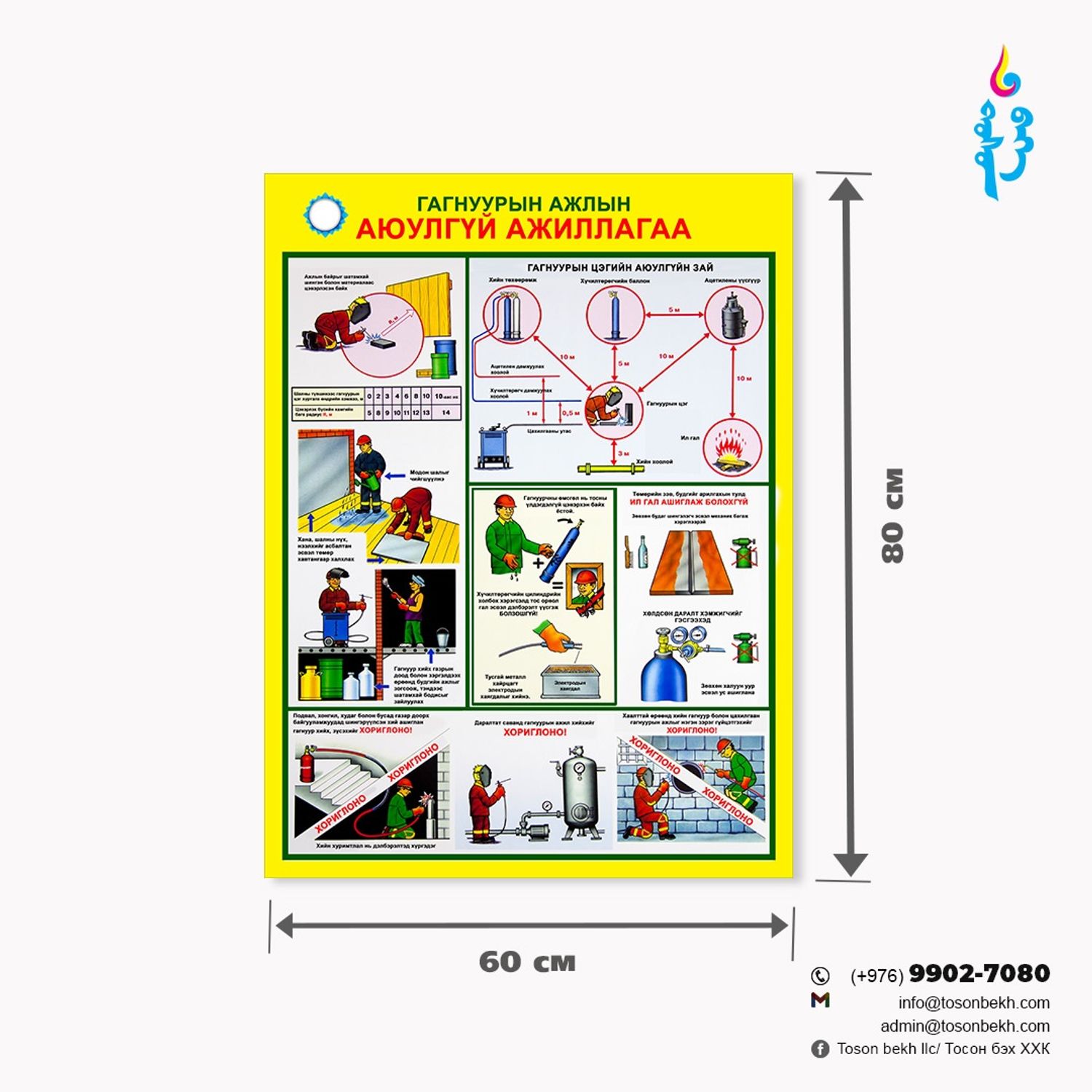 Гагнуурын ажлын аюулгүй ажиллагаа самбар