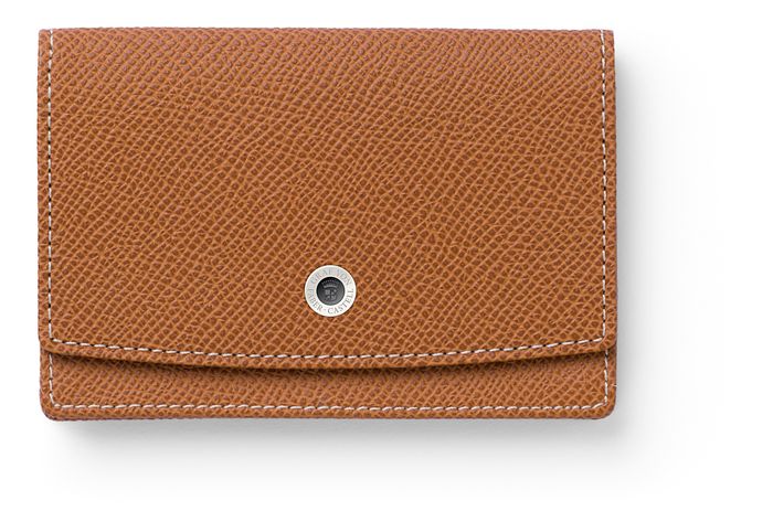 Graf von Faber-Castell bussiness card case landscape Cognac 