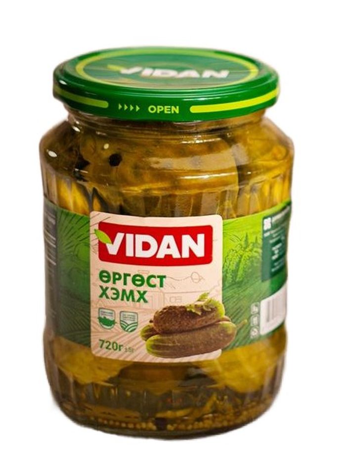 Огурцы Vidan 720гр 