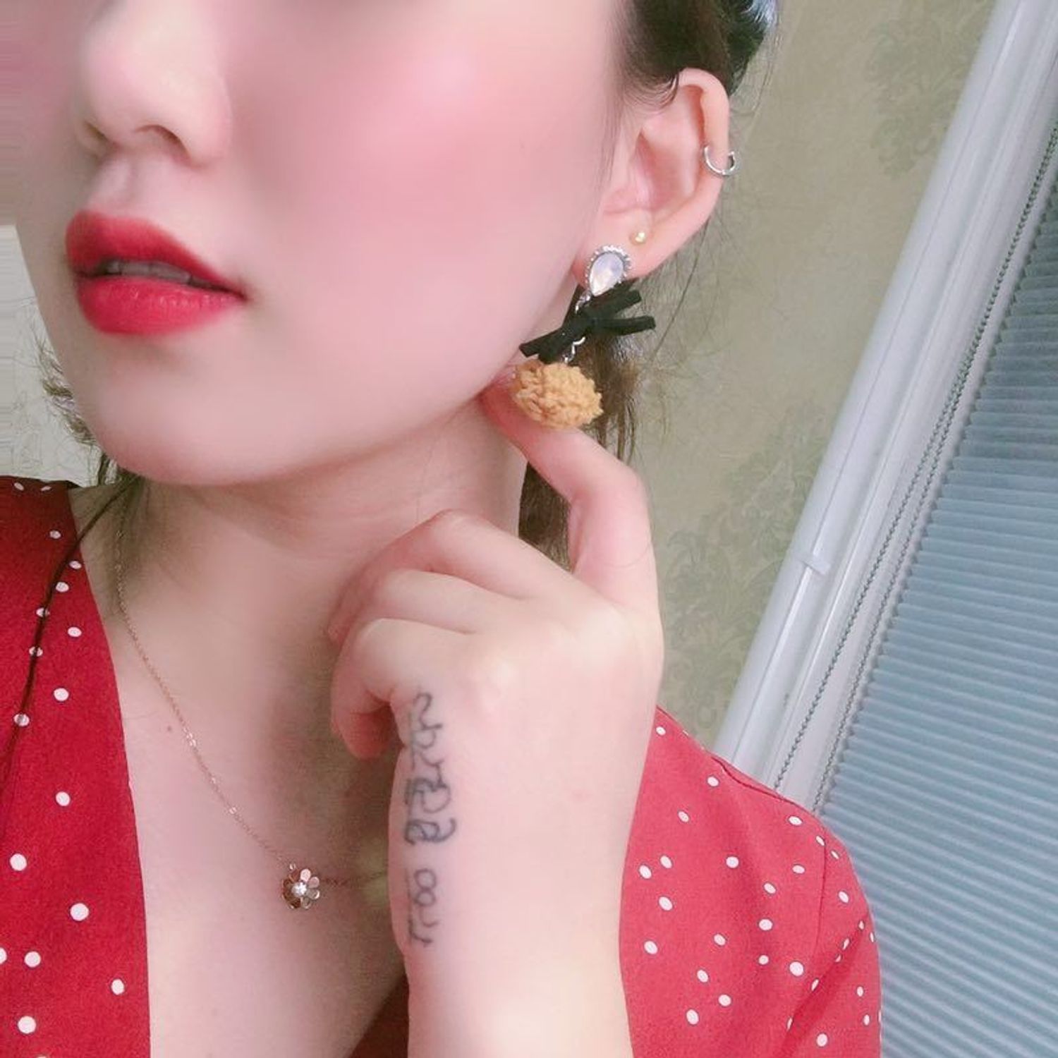 Fluffy Ball Bowknot Dangle Earrings