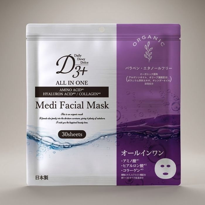 D3+ Medi нүүрний маск олон үйлдэлт, 30 ширхэг
