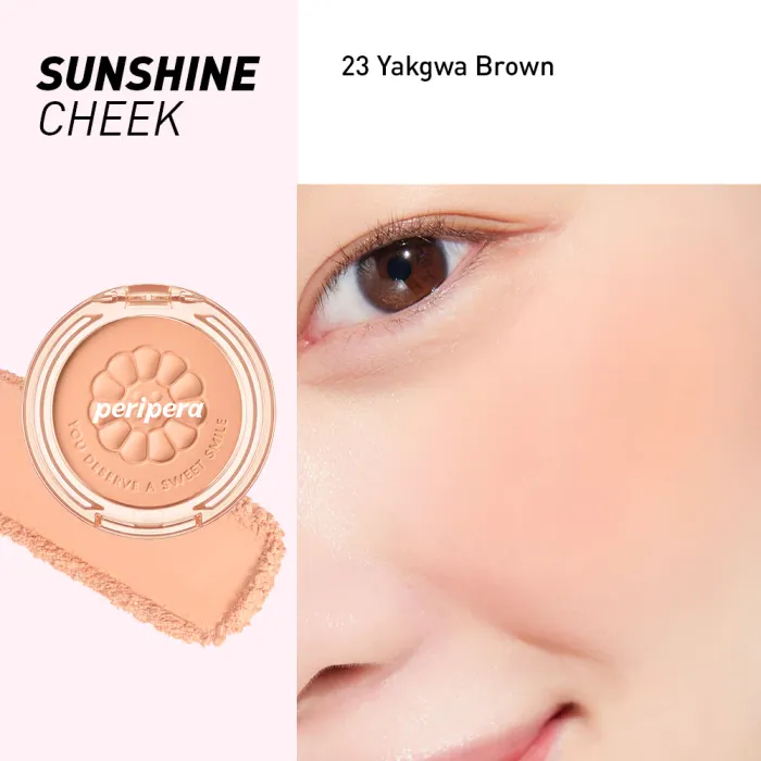 Peripera Pure Blushed Sunshine Cheek Yakgwa Brown 23 - Хацар Өнгөлөгч 4.2g