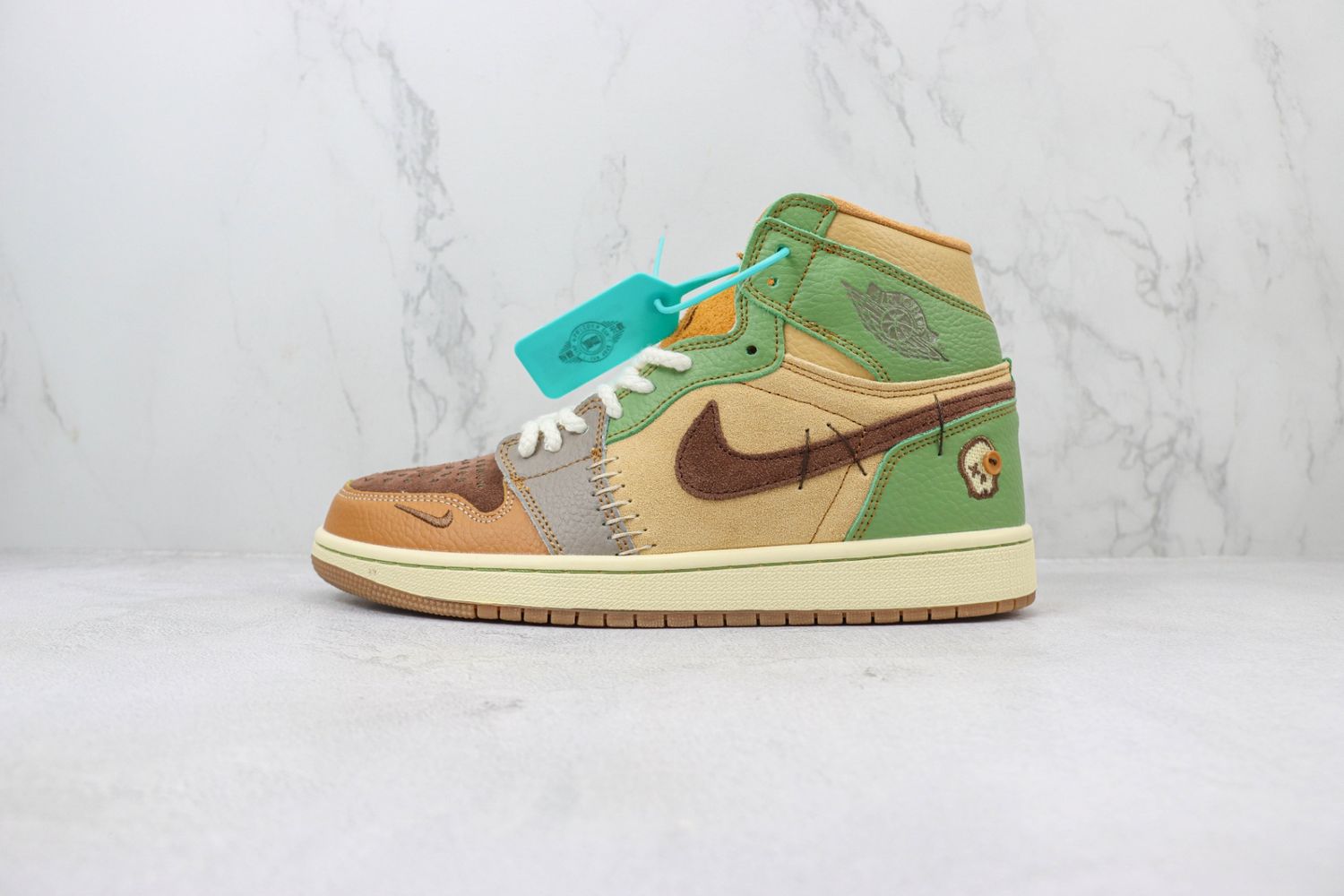 Air Jordan 1 Voodoo Flax and Oil Green