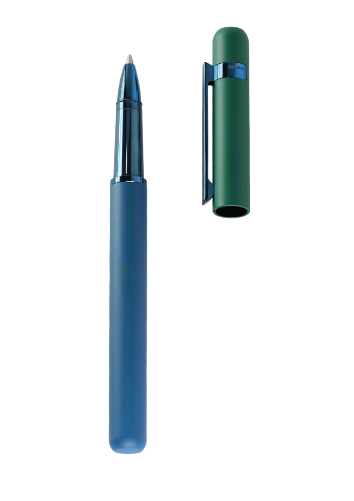 Otto-Hutt Design 03 Rollerball Pen Matt Blue-Green Blue 