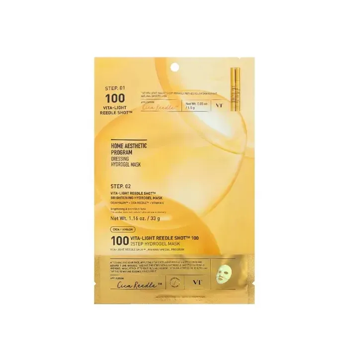 VT Cosmetics Vita-Light Reedle Shot 100 2-Step Hydrogel Mask 