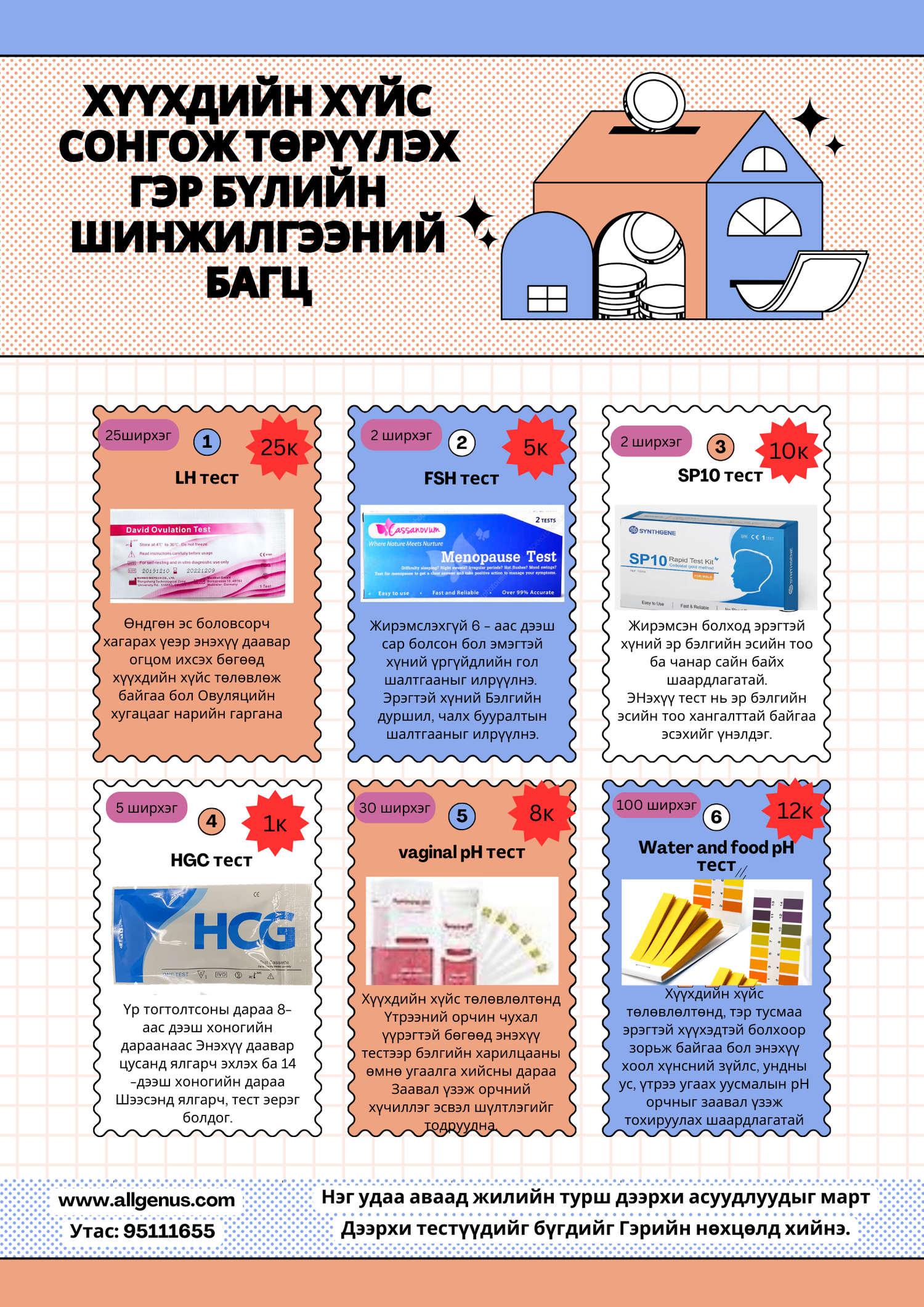 Хүйс төлөвлөх Гэр бүлийн шинжилгээний багц