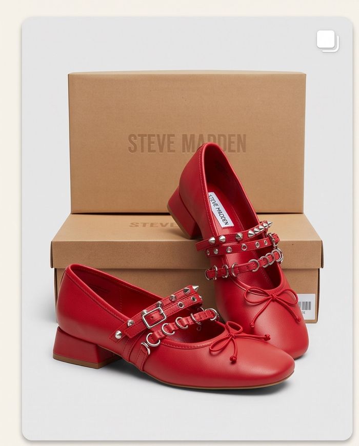 Steve Madden red leather