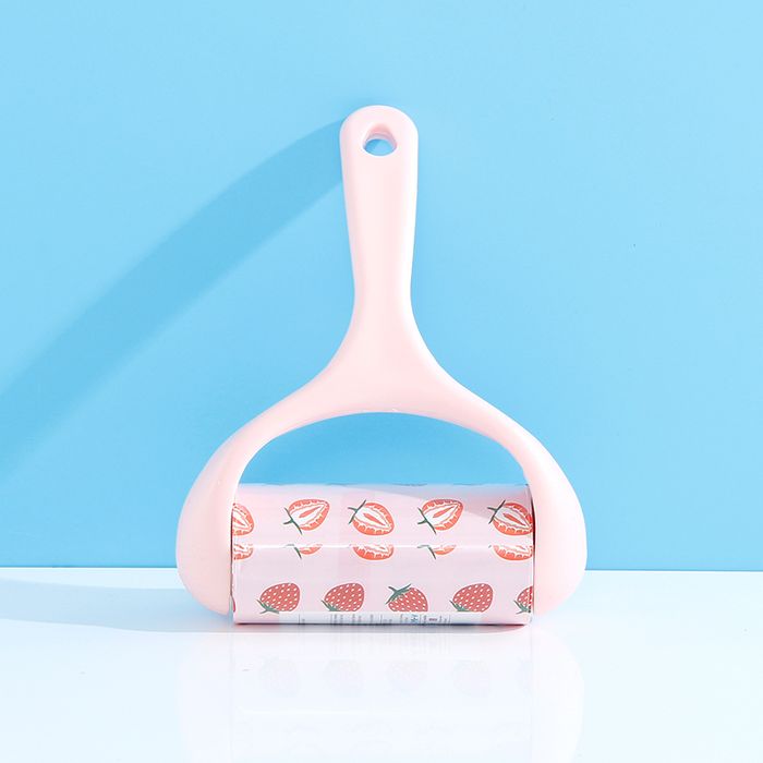 Handheld Arc-shaped Lint Roller(Pink) 50PCS/Roll
