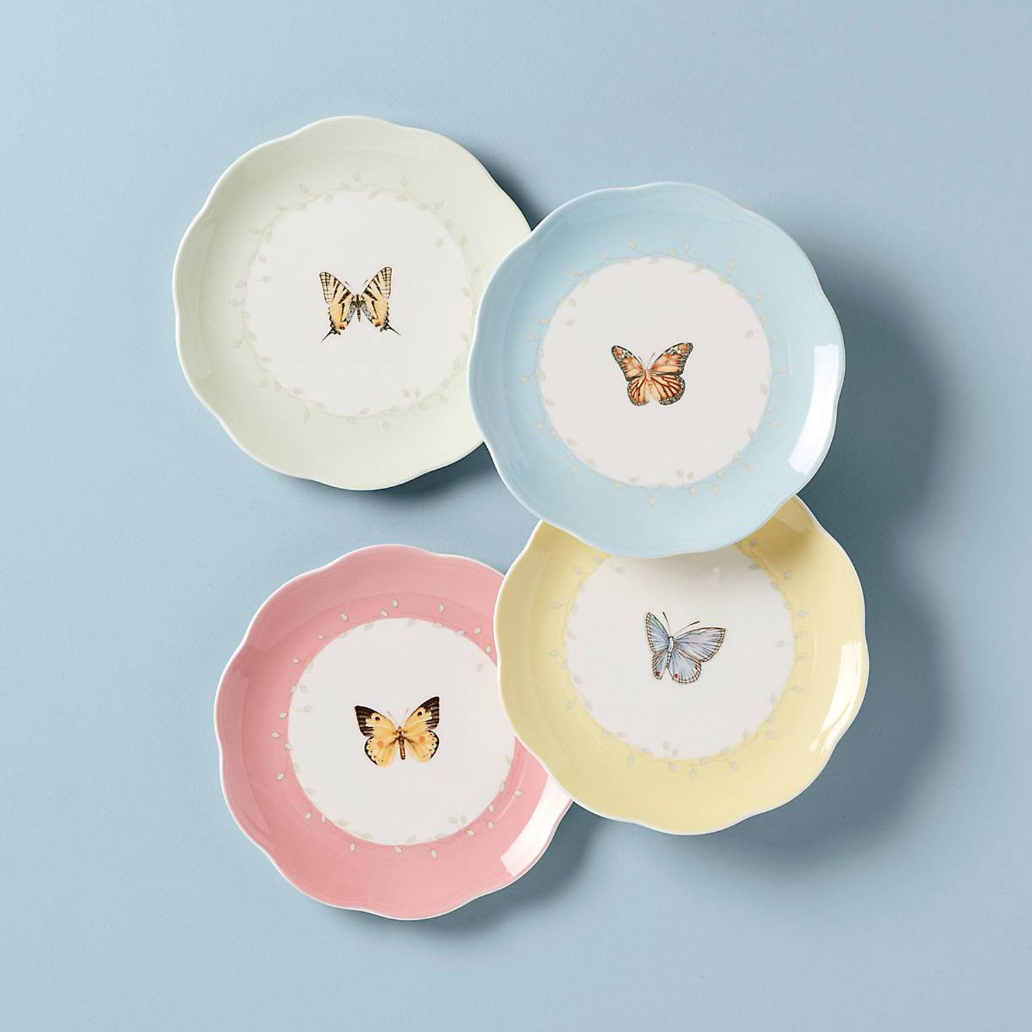 BUTTERFLY MDW DW DESSERT PLATE S/4