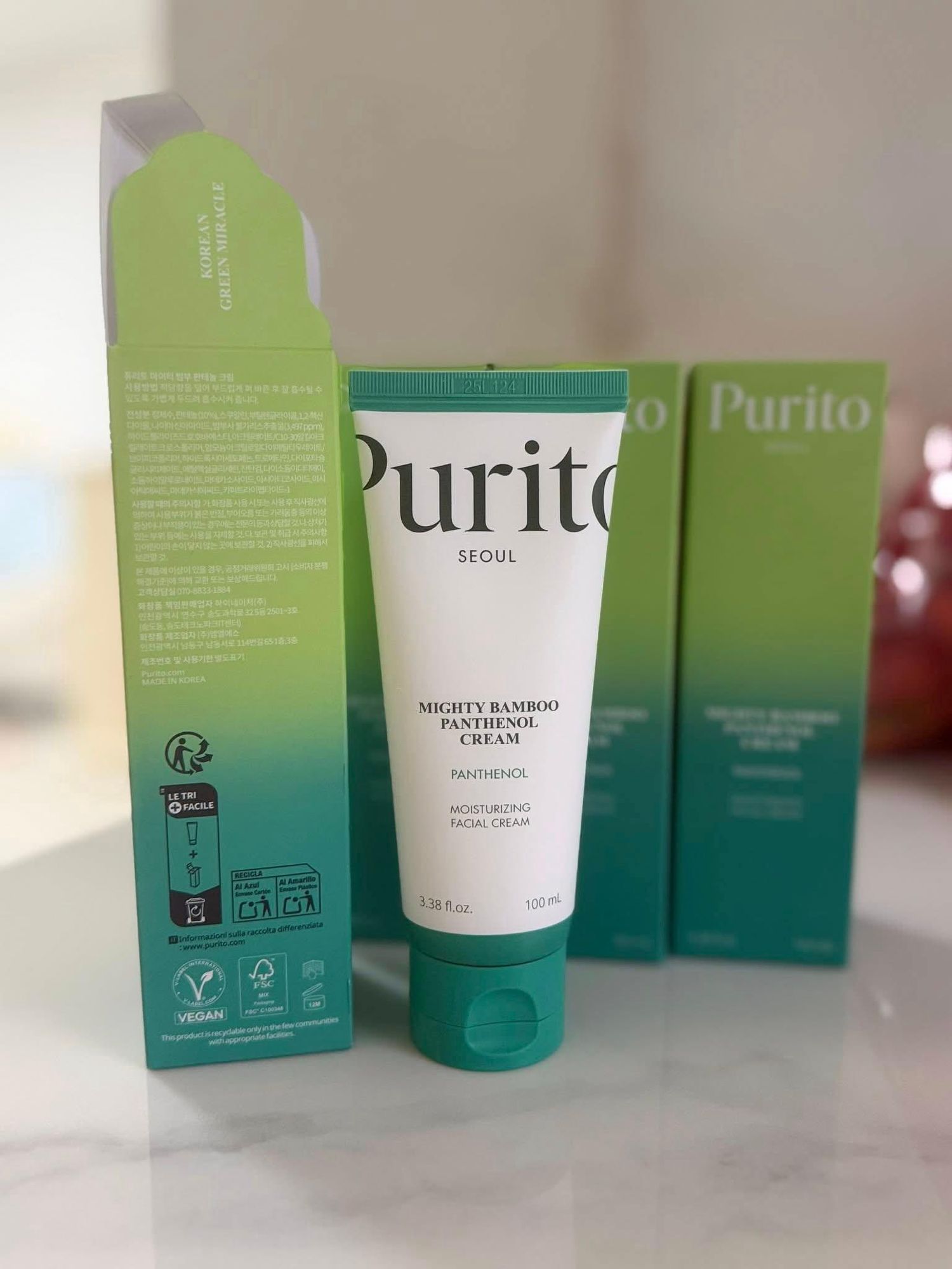 Purito Mighty Bamboo Panthenol Cream 100мл