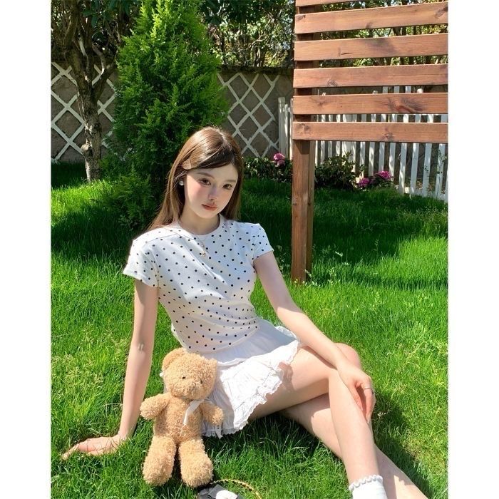 Polka dot top топ