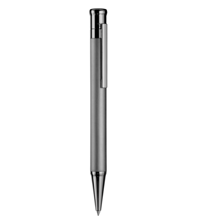 Otto-Hutt Design 04 Ballpoint pen -"Ruthenium gray, Barrel Ruthenium plated matte, parts ruthenium plated shiny