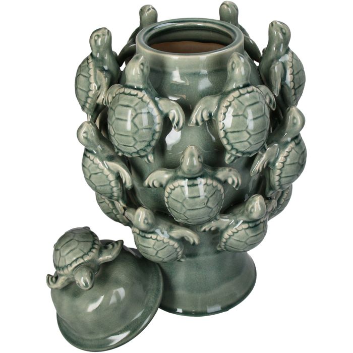 Яст мэлхийтэй ваар Green 24x24x41.5cm