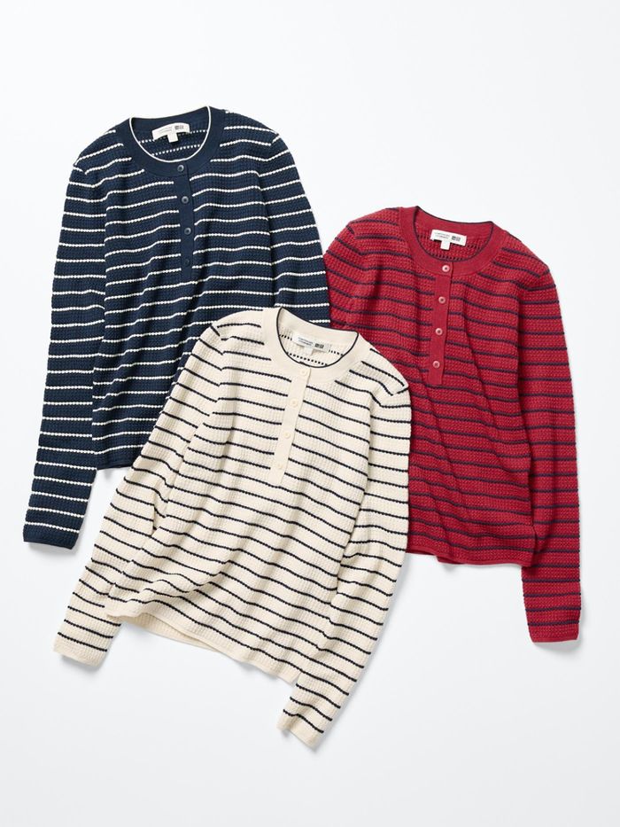 UNIQLO эмэгтэй ваффли цамц