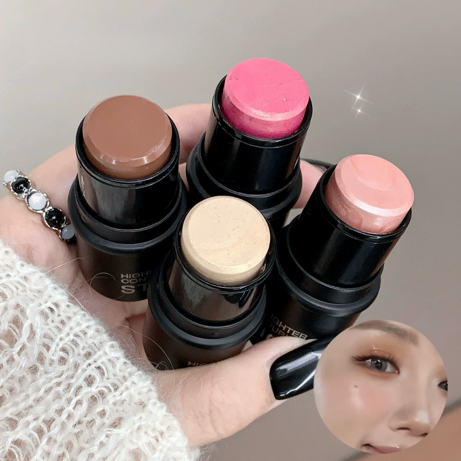 💗 Хацар өнгөлөгч / Тосон сүүдэр (Cream Blush & Eyeshadow)