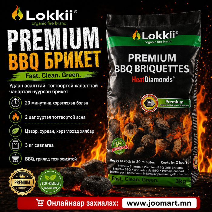 Дээд зэргийн BBQ брикет