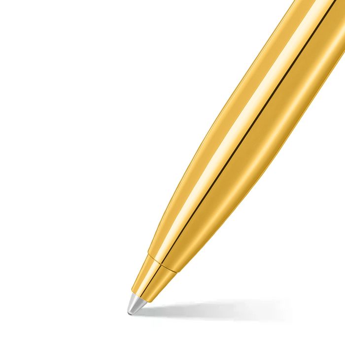 Sheaffer® 100 9372 Glossy PVD Gold Ballpoint Pen With PVD Gold Trims BP