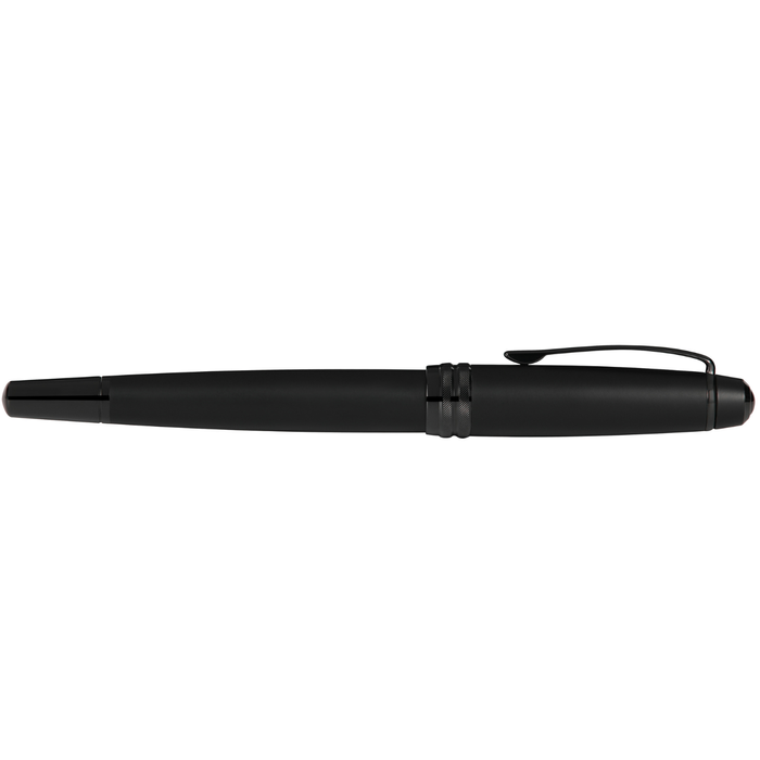 Bailey™ Matte Black Lacquer Stainless Steel Medium Nib Fountain Pen