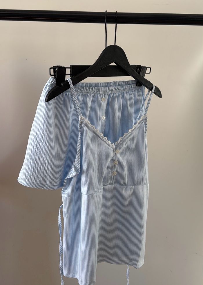 Blue Striped Pajamas