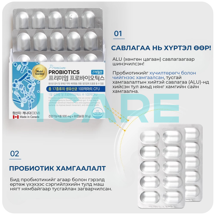 Premium Probiotic 10 тэрбумтай