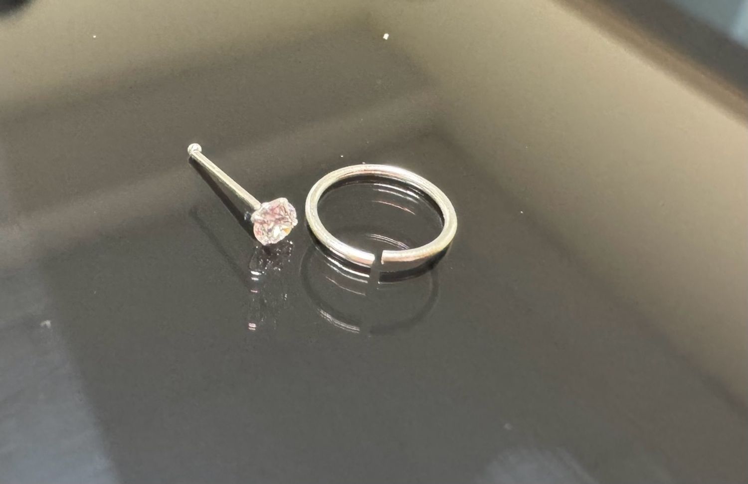 Хамрын мөнгөн ээмэг Хос (алтлаг)