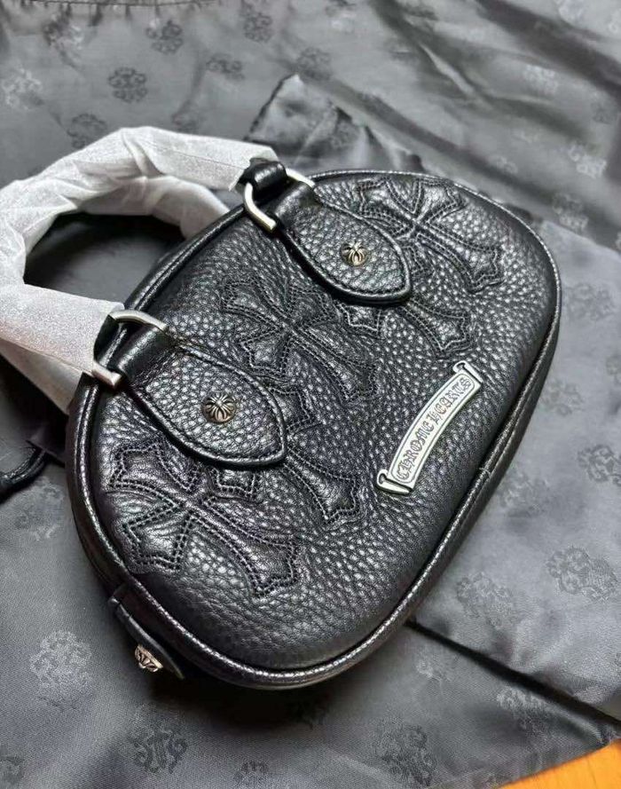 Chrome Hearts Leather Patch black mini bag