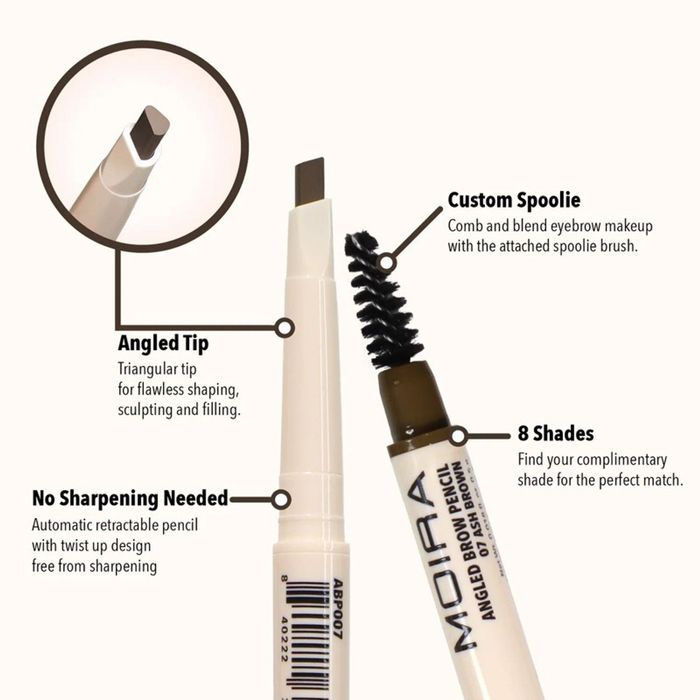 Moira Angled brow pencil /007/ ash brown