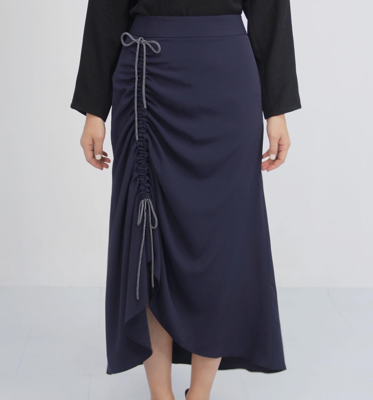Asymmetrical Ruche Skirt