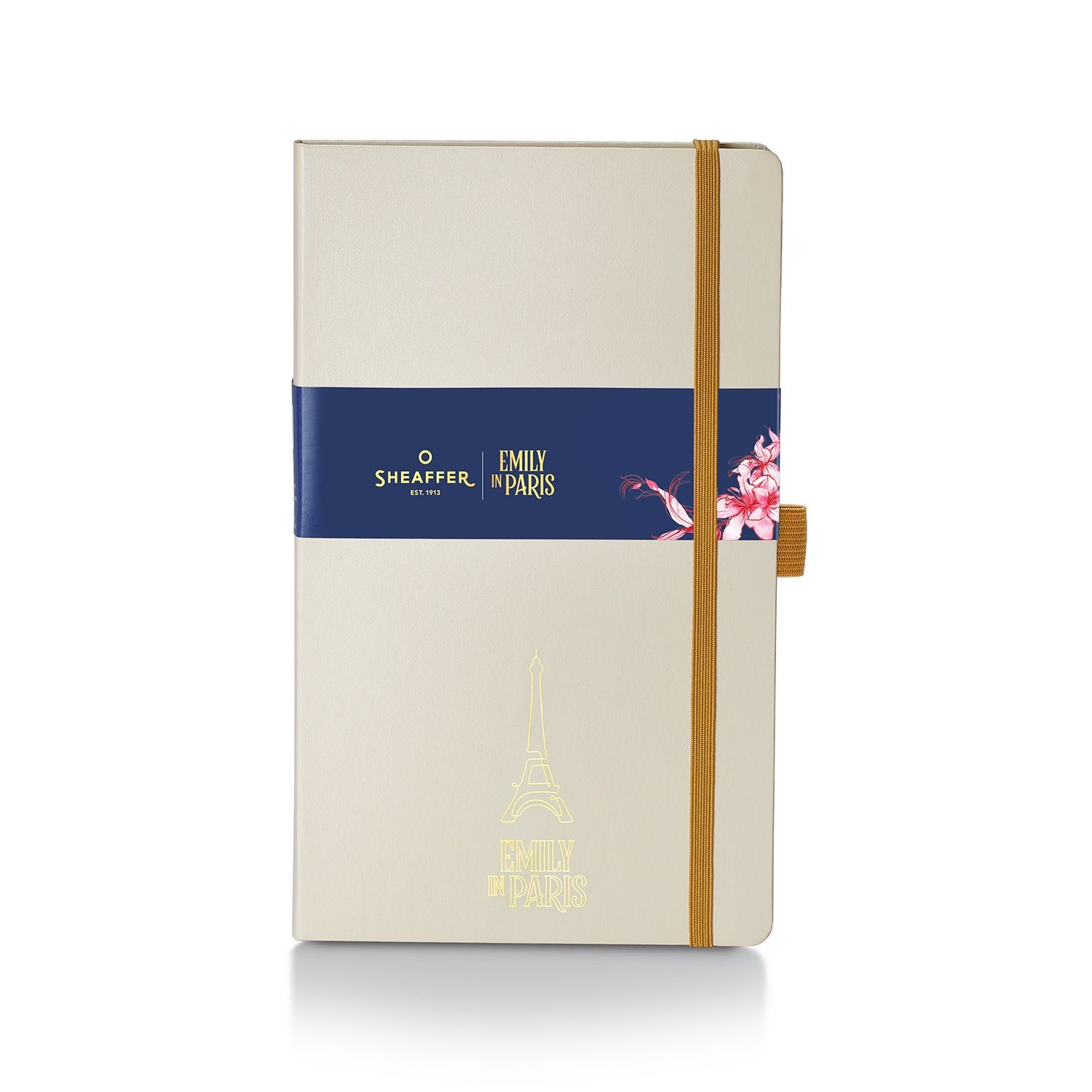 NOTEBOOK SHEAFFER EIP MEDIUM HARD COVER 90GSM INK FRIENDLY PAPER WITH EMBOSSED EIFFEL TOWER BEIGE