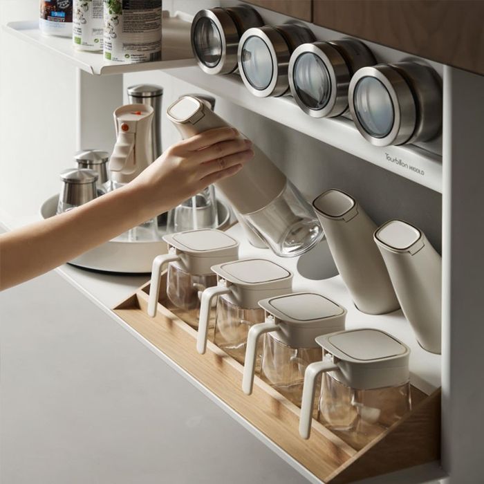Tourbillon Lift-up Seasoning Organiz