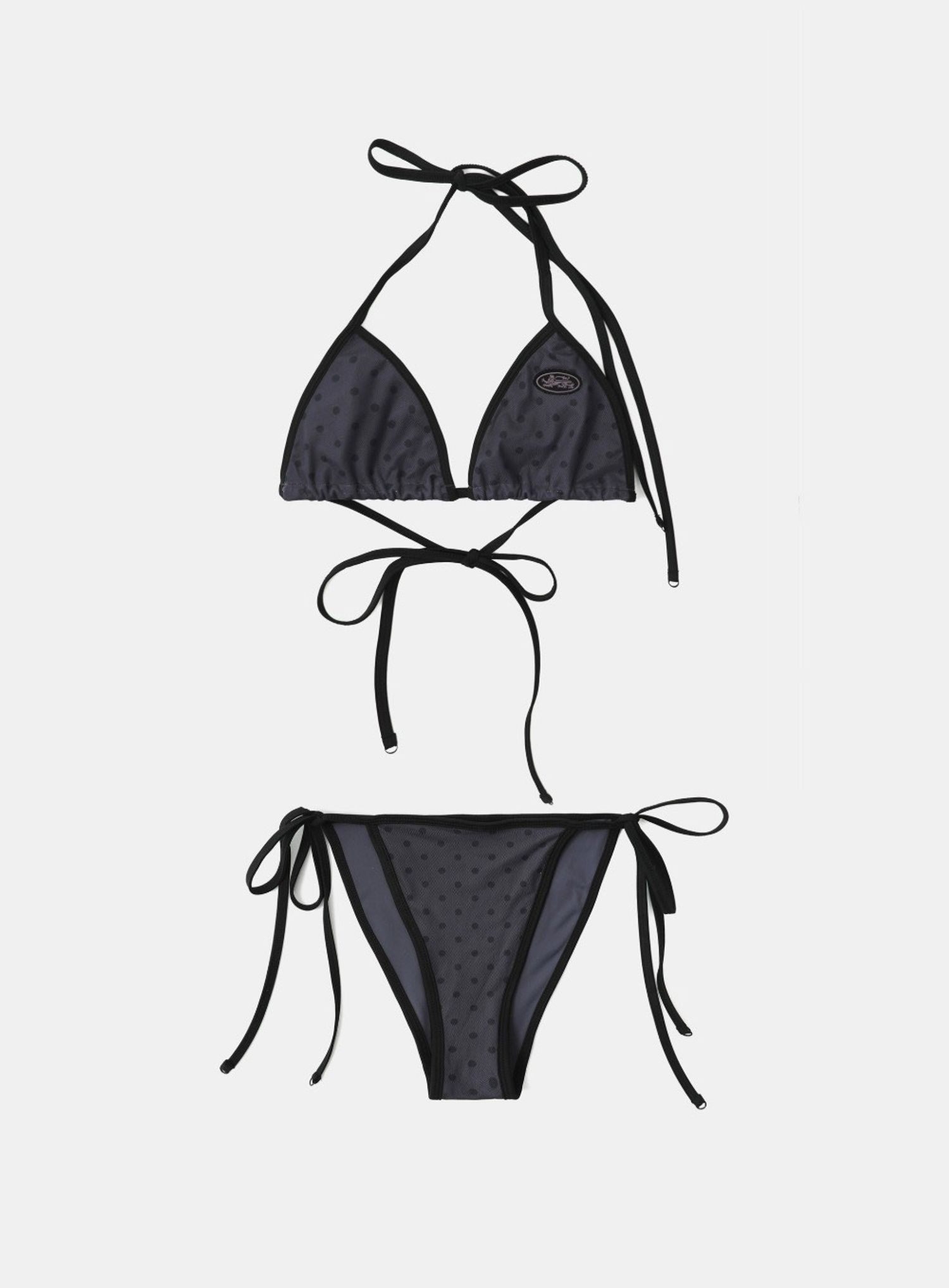  Splash Dot Bikini SET - Charcoal