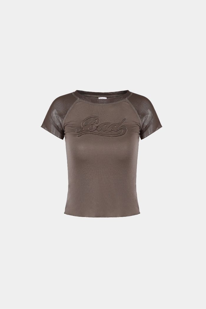 Second Skin Contrast T-Shirt - Tobacco