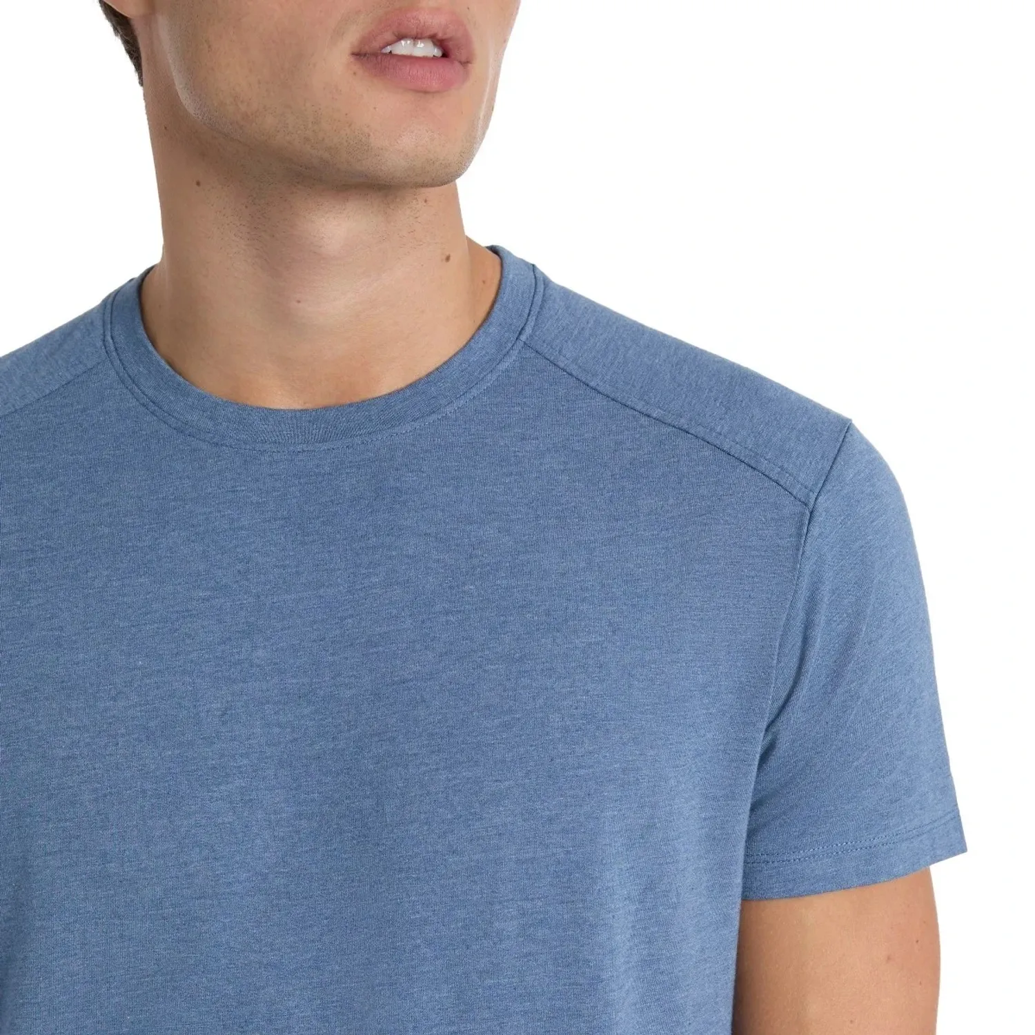 Kenneth Cole New York Men's Short Sleeve Dress T-Shirt, Blue, 2X-Large