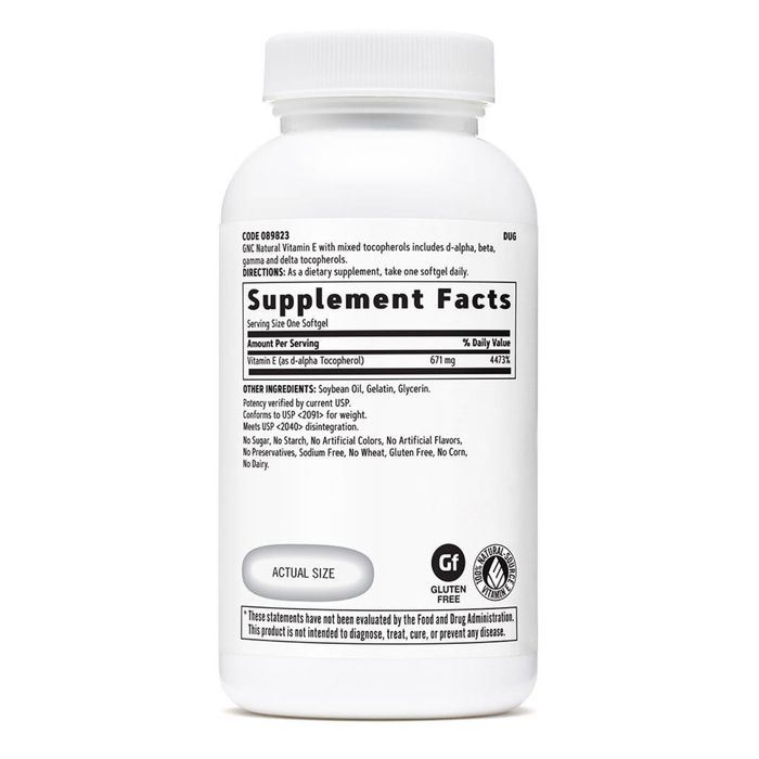 Vitamin E 100% Natural 1000IU - 60ш  Softgels