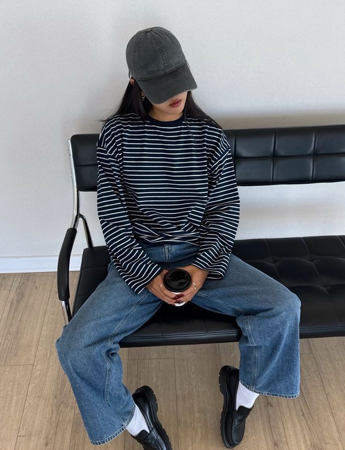 Striped BASIC TOP /Хөх/ 