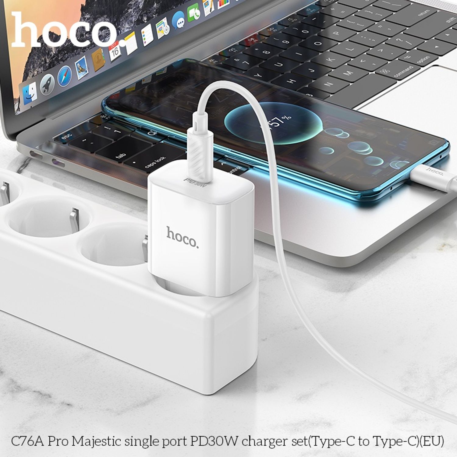 C76A Pro Majestic single port PD30 Ватт Цэнэглэгч (C-C) (Евро) 