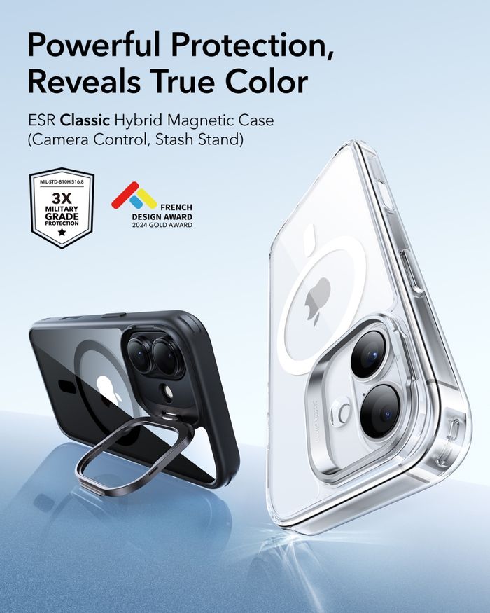 ESR – iPhone 17 кейс (Камерын удирдлага, Stash суурьтай)