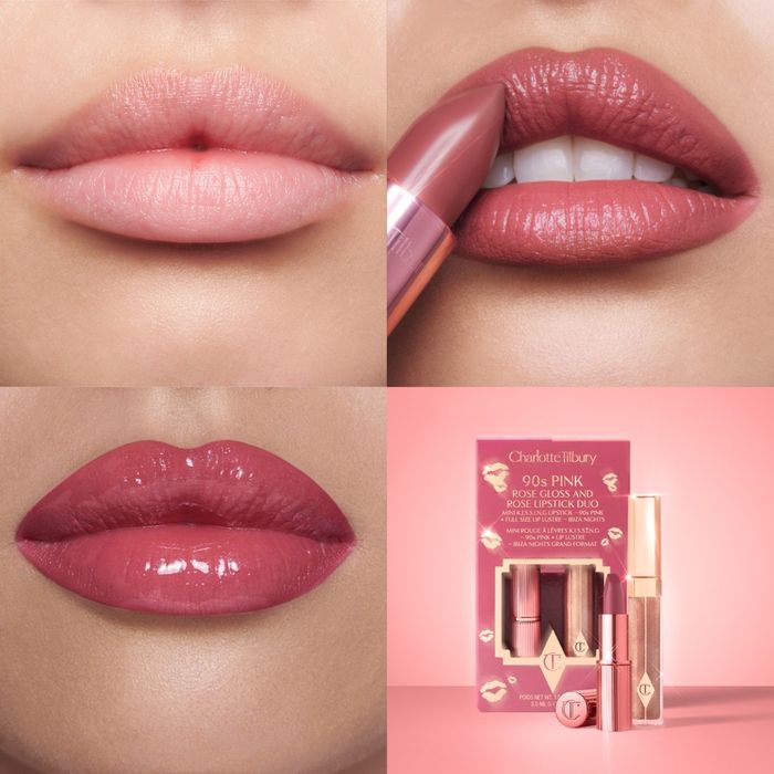 Charlotte Tilbury 90s Pink Gloss & Lipstick Duo 