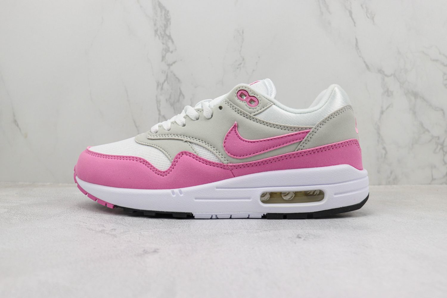 Nike Air Max 1 Neutral Grey Fuchsia Dream White Black