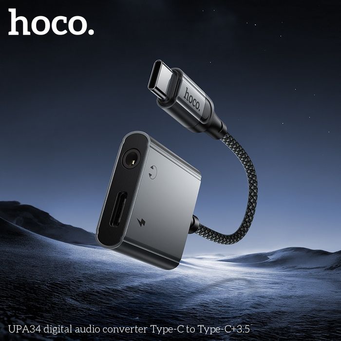 Hoco UPA34 type-c гээс type-c+3.5 шилжүүлэгч