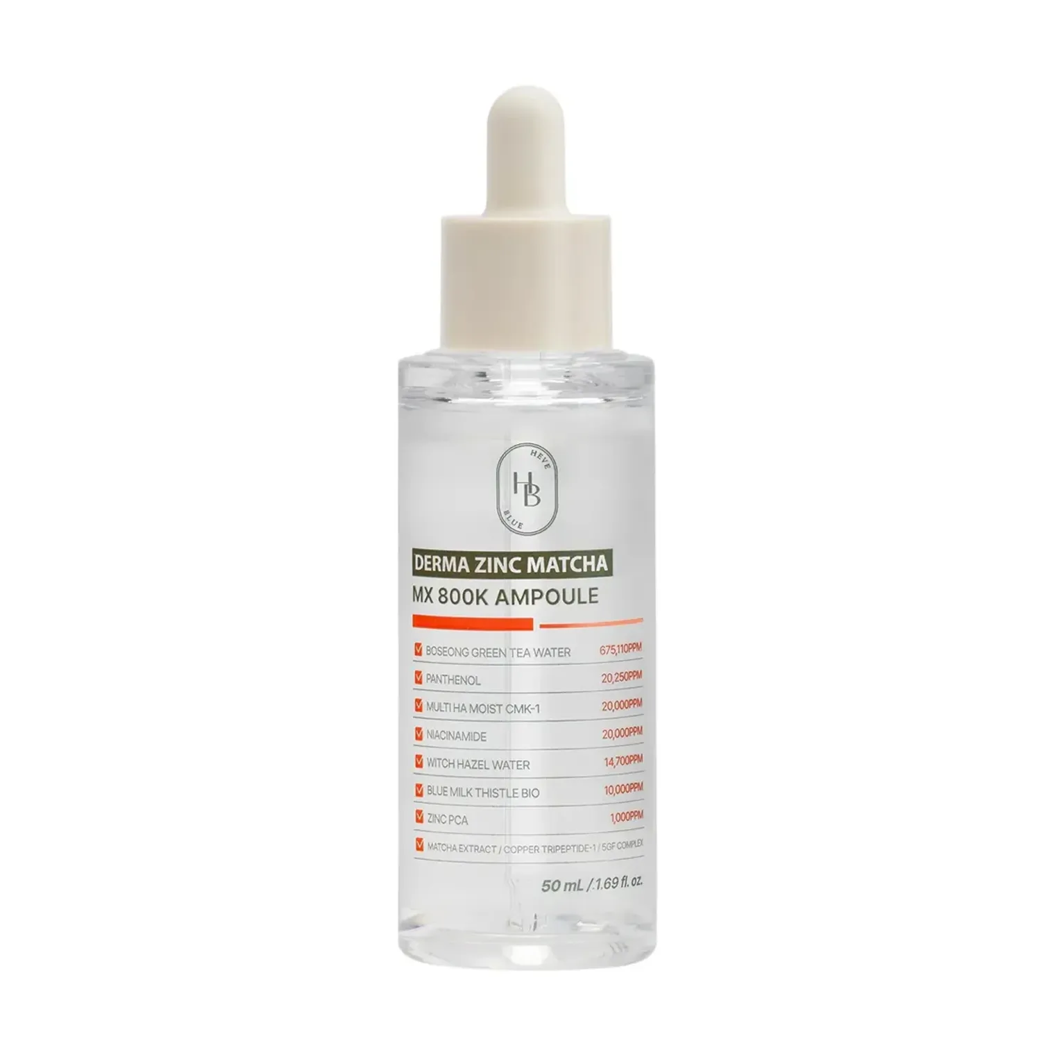 Derma zinc matcha mx 800k ampoule