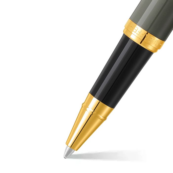 PEN SHEAFFER VFM E9427 LIGHT GREY WITH PVD GOLD TRIMS RB