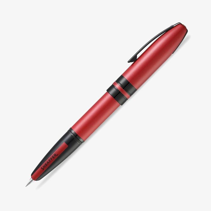 Sheaffer Icon Fountain Pen - Metallic Red Lacquer Black PVD Trims FP-F