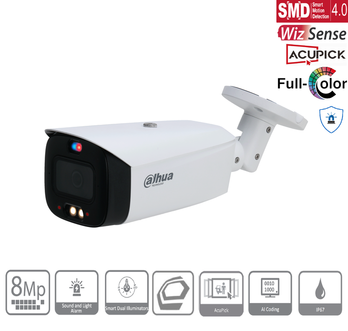 8MP Smart IP camera from the WizSense 3 Tioc Series 