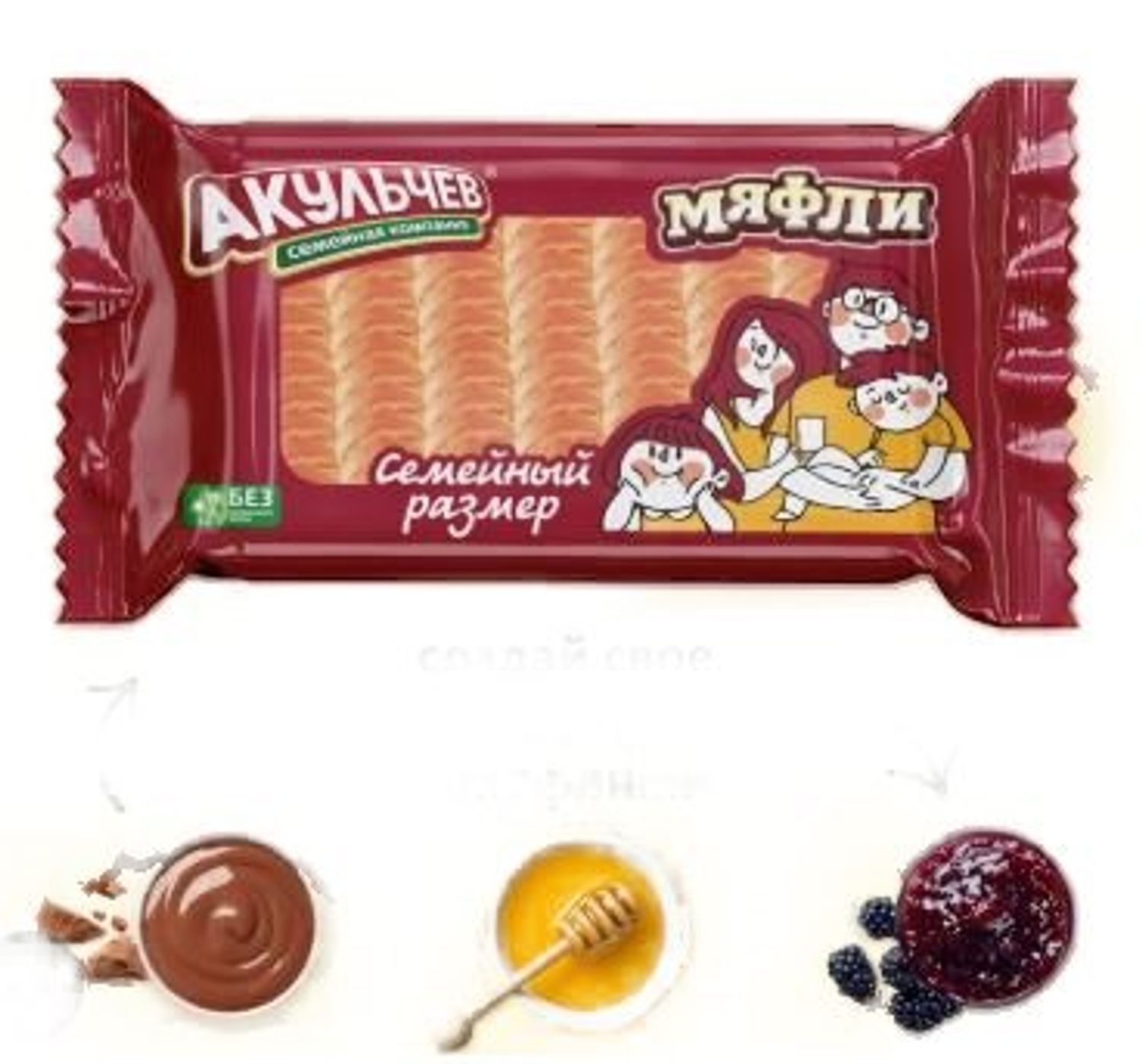 Кекс Акульчев Мяфли 620гр