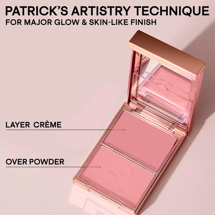 PATRICK TA  Major Headlines Double-Take Crème & Powder Blush Duo